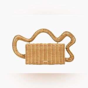 Cult Gaia Elsa Clutch in Natural NIB